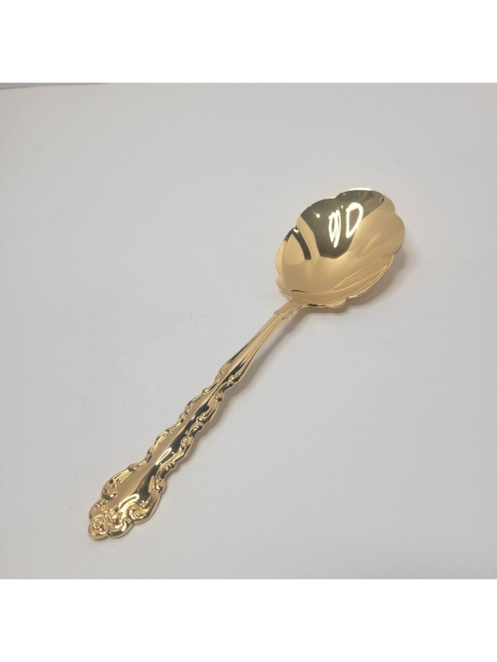 Oneida Community Gold Beethoven Golden Electroplate Flatware Casserole Spoon